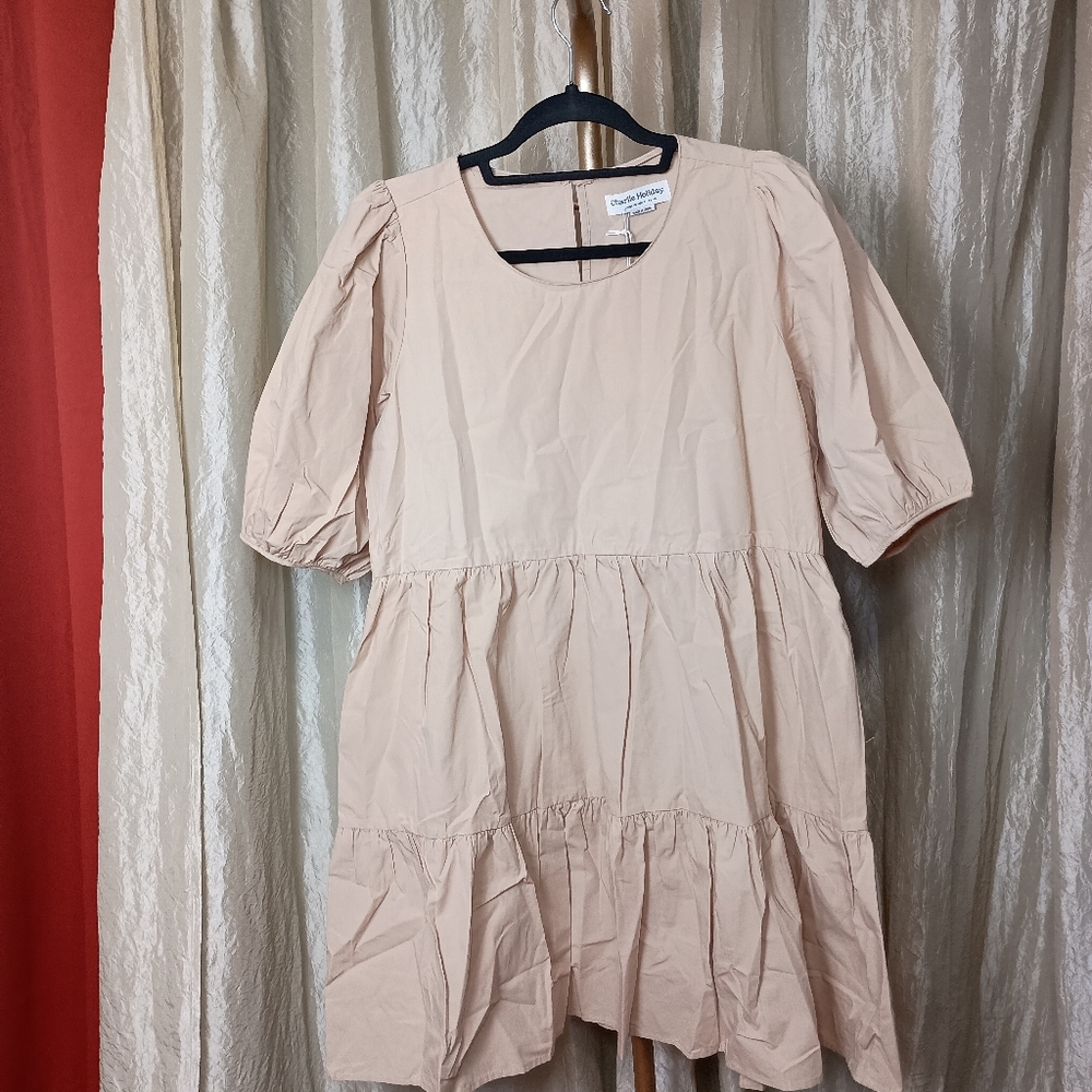 Charlie Holiday Marny Mini Smock DressNWT | Cream | Size 8 US (AU 12 / EU 40) - Picture 4 of 8